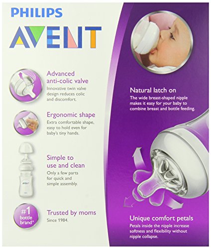 Philips AVENT BPA Free Natural Polypropylene Bottle, 9 Ounce, 2 Pack