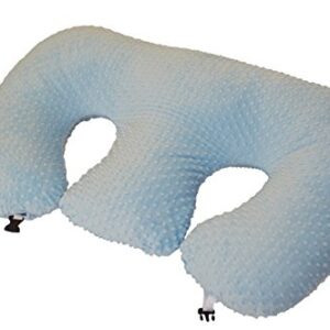 Twin Z Pillow The Blue - 6 uses in 1 Twin Pillow ! Breastfeeding, Bottlefeeding, Tummy Time, Reflux, Support and Pregnancy Pillow! Contains no Foam!