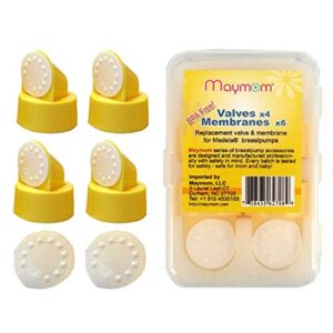 replacement valve and membrane compatible with medela breastpumps (swing, lactina, pump in style), 4x valves/6x membranes, part #87089; repaces medela valve and medela membrane