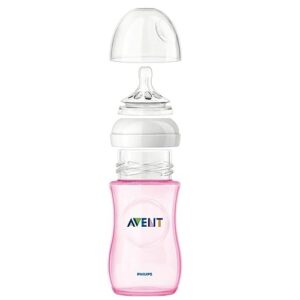 Philips Avent Natural PP Pink 9-Ounce Baby Bottles (Pack of 3)