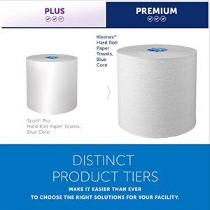 Kleenex® Hard Roll Paper Towels (25637), with Premium Absorbency Pockets™, for Blue Core Dispensers, White, (700'/Roll, 6 Rolls/Case, 4,200'/Case)