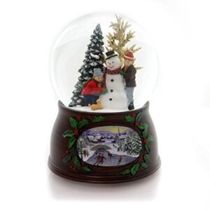 musical kinds and snowman windup dome 100mm 34150