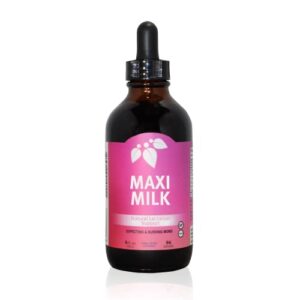 mountain meadow herbs maxi-milk - 4 oz - all natural liquid lactation supplement to increase milk supply for breastfeeding moms