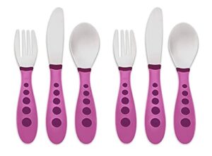 gerber stainless steel tip kiddy cutlery set, 2 sets - pink