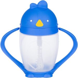 Lollaland Weighted Straw Sippy Cup for Baby: Lollacup - Transition Kids, Infant & Toddler Sippy Cup (6 months - 9 months) | Shark Tank Products | Lollacup (Brave Blue)