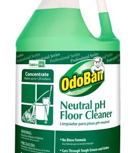 OdoBan Professional Series Neutral pH No Rinse Floor Cleaner Concentrate, 1 Gallon