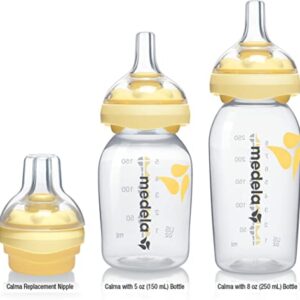 Medela Calma Feeding Set, Includes 2 - 8 Ounce Bottles, Made Without BPA