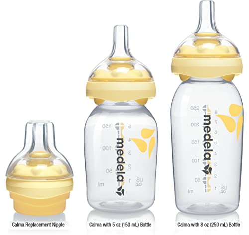 Medela Calma Feeding Set, Includes 2 - 8 Ounce Bottles, Made Without BPA