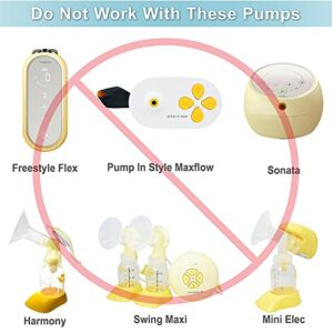 Nenesupply Pump Parts with 24mm Flanges Compatible with Medela Pump in Style Parts Accessories Breast Pump Not Original Medela Pump Parts Incl. 24mm Flange Breastshield Connector Valve Membrane Tubing