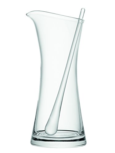 LSA Bar Cocktail Jug & Stirrer 1.2L Clear| 1 Unit | Mouthblown & Handmade Glass | BR25