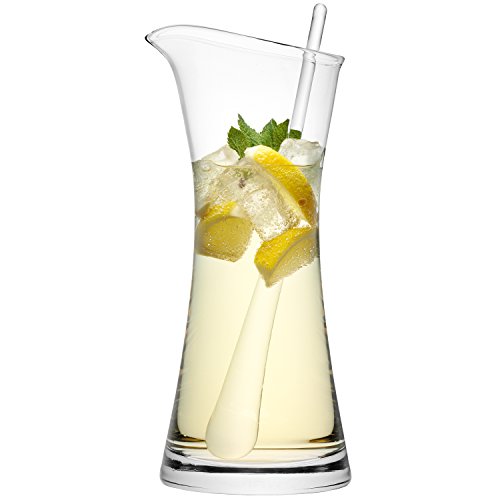 LSA Bar Cocktail Jug & Stirrer 1.2L Clear| 1 Unit | Mouthblown & Handmade Glass | BR25