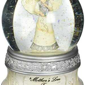 Pavilion Gift Company Elements 82329 100mm Musical Water Globe with Angel Figurine, A Mother's Love, 6-Inch , White