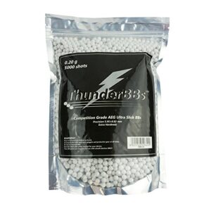 TBB0.30 ThunderBBs Airsoft BBS 0.30G, Competition Grade, White, 3000 Rounds/Bag