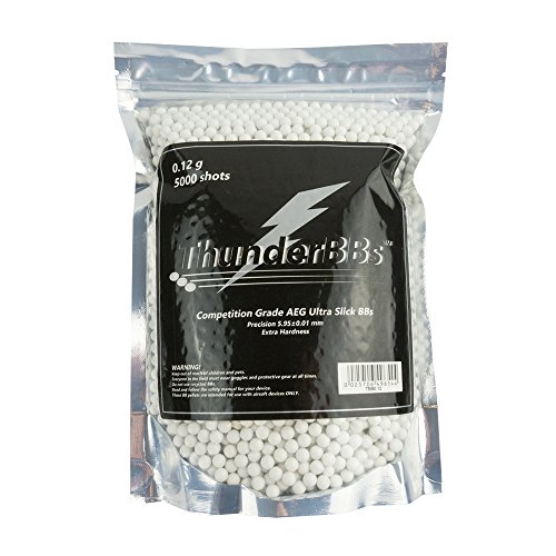 TBB0.30 ThunderBBs Airsoft BBS 0.30G, Competition Grade, White, 3000 Rounds/Bag