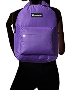 Everest Classic Backpack, Dark Purple, One Size