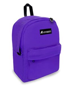 everest classic backpack, dark purple, one size