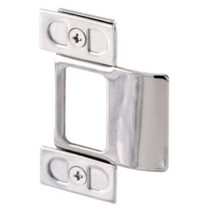 defender security u 9488 adjustable door strike, 2 piece, chrome plated (single pack)