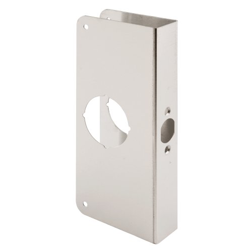 Defender Security U 9585 Non-Recessed Door Reinforcement Lock, Fits 1-3/8 In. Thick Doors – Add Extra, High Security to your Home and Prevent Unauthorized Entry – Solid Brass with Stainless-Steel (Single Pack)