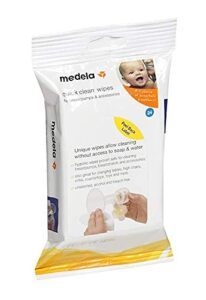 medela quick clean breastpump & accessory wipes - 24 pack (set of 2)