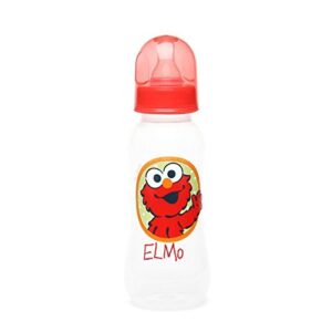 sesame street beginnings baby big bird 9 oz bottle medium silicone nipple - bpa free