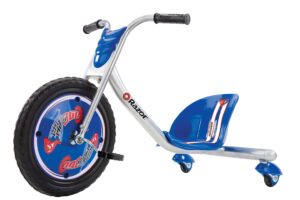 razor riprider 360 caster trike for kids ages 5+ - lightweight, rubber handlebars, steel frame, for riders up to 160 lbs