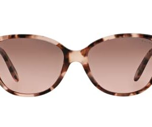 Ralph by Ralph Lauren RA 5160 11614 Shiny Pink Tortoise Plastic Cat-Eye Sunglasses Brown Gradient Lens