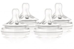 philips avent natural nipple newborn flow - 4 count (pack of 1 )