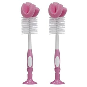 dr. brown's baby bottle brush in pink, 2 pack