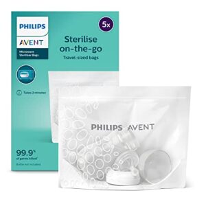 philips avent microwave steam steriliser bags (pack of 5)