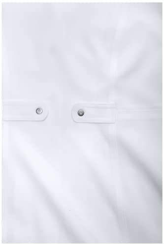 Dickies Women's Xtreme Stretch 28 Inch Snap Front Lab Coat, White, Small