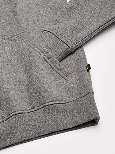 Caterpillar Men's Trademark Hoodies with Embroidered CAT Front Logo, S3 Cord Management System and Pouch Pocket, Dark Heather Grey, 3X Large