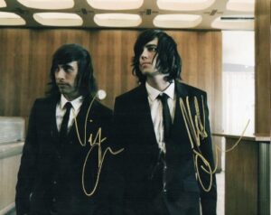 vic fuentes & kellin quinn reprint signed photo rp pierce the veil sleeping with sirens