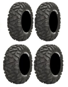 full set of maxxis bighorn radial 25x8-12 and 25x10-12 atv tires (4)