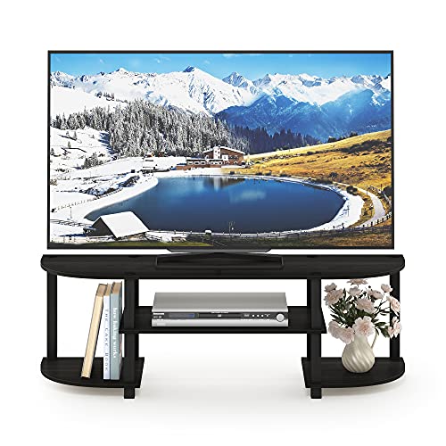 Furinno Turn-S-Tube Wide TV Entertainment Center, Espresso/Black