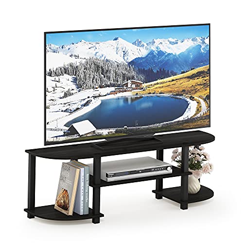 Furinno Turn-S-Tube Wide TV Entertainment Center, Espresso/Black