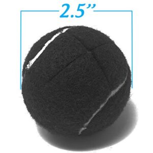 Top Glides Precut Walker Tennis Ball Glides - Black - 2 Pairs