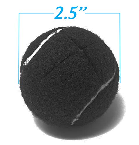 Top Glides Precut Walker Tennis Ball Glides - Black - 2 Pairs