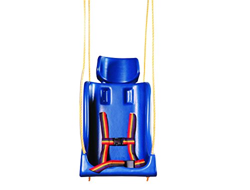 Skillbuilders 30-1635 Full Support Swing Seat without Pommel, Rope, Medium (Teenager)