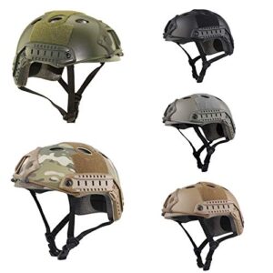 ATAIRSOFT PJ Type Tactical Paintball Airsoft Fast Helmet Black