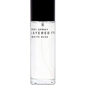 Layered Fragrance Body Spray for Men and Women from Japan 3.4 Fl Oz/ 100 mL White Musk