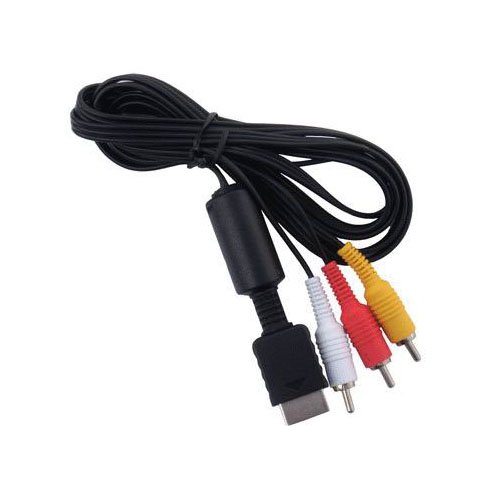 OSTENT AV Audio Video Cable Cord for Sony PS1 PS2 PS3 System Console