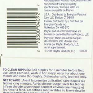 Playtex Angled Nipple, Fast Flow, 2-Count