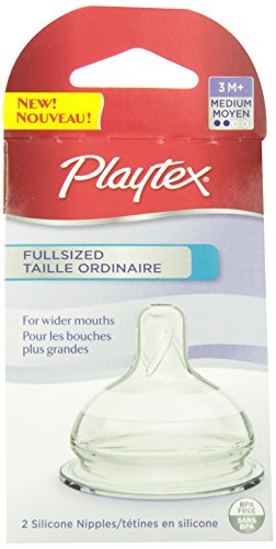 Playtex Angled Nipple, Fast Flow, 2-Count