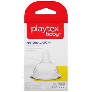 playtex naturalatch y-cut nipple, 2-count
