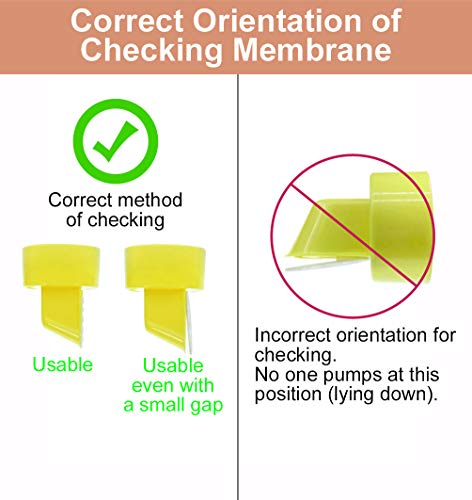 2X One-Piece Breastshields, Valves, Membranes Compatible with Medela Pump Parts, Pump in Style, Lactina, Symphony, Swing; 24 mm Standard breastshields; Made by Maymom