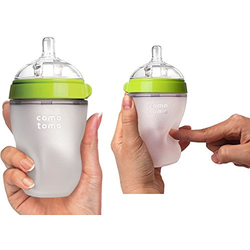 Comotomo 5 oz and 8 oz Baby Bottles, 4 Pack