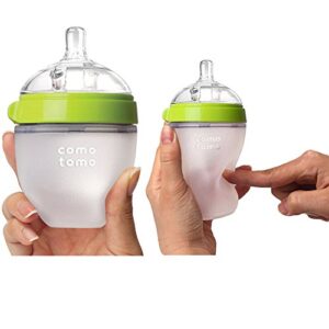 Comotomo 5 oz and 8 oz Baby Bottles, 4 Pack