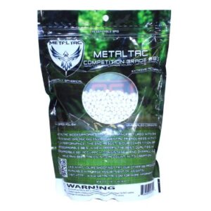 MetalTac Airsoft BBS Bio-Degradable .20g Perfect Grade High Precision 6mm BB Pellets (Bag of 5000 Rounds)