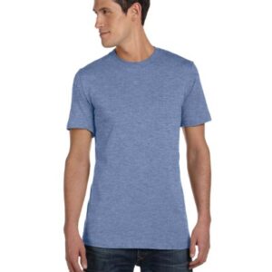 Bella+Canvas Unisex Jersey Short Sleeve Tee, Heather Blue, Large