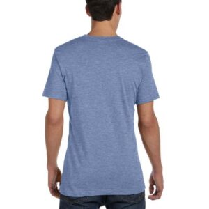 Bella+Canvas Unisex Jersey Short Sleeve Tee, Heather Blue, Large